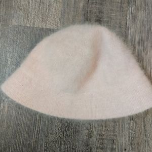 Early 00's pink fuzzy bucket hat